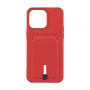 Чохол накладка TPU Colorfull Pocket Card для Apple iPhone 15 Plus elegant purple