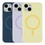 Чехол - накладка Silicone Case with Magsafe для iPhone 13 dark blue