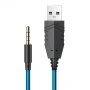 Полноразмерные игровые наушники Hoco W102 Cool, Blue