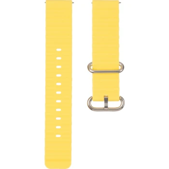 Ремешок для смарт-часов универсальный Flat marine style (20мм), Yellow