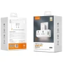Удлинитель сетевой LDNIO SC2311 2 USB 1 Type-C, 2 розетки 1.6 м с ночником, White
