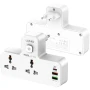 Удлинитель сетевой LDNIO SC2311 2 USB 1 Type-C, 2 розетки 1.6 м с ночником, White