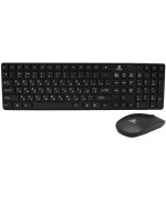 Бездротова Bluetooth клавіатура з мишкою JEQANG JW-8100, Black