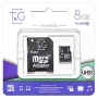 Карта пам`яті microSDHC T&G 8Gb (UHS-1)(Class 10) + Adapter SD
