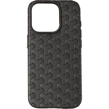 Чехол накладка Leather Weaving Case для Apple iPhone 15 Pro