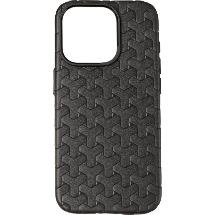 Чехол накладка Leather Weaving Case для Apple iPhone 15 Pro