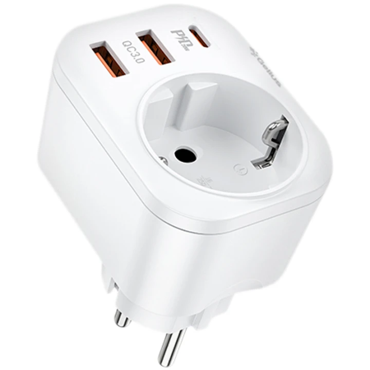 Зарядний пристрій Gelius Moxie GP-HC050 USB QC3.0 / Type-C PD20W, White