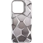 Чохол-накладка Abstraction Color Case для iPhone 15 Pro сріблястий