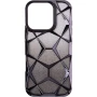 Чохол-накладка Abstraction Color Case для iPhone 15 Pro сріблястий