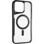 Чехол - накладка Casual Frame Case (MagSafe) для iPhone 14 Pro Max серебристый