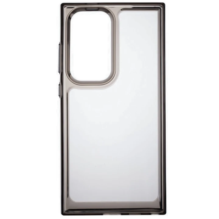 Чехол-накладка Silicon Space Case для Samsung Galaxy S24 FE, Transparent-Black