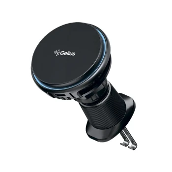 Автомобільний магнітний холдер Gelius Chill GP-WCH010i Magnetic Wireless Charging 15W (with cooling), Black