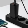Мережевий зарядний пристрій Baseus GaN Lite CCGAN2L-B01 USB QC3.0 Type-C 65W 5A, Black