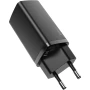 Мережевий зарядний пристрій Baseus GaN Lite CCGAN2L-B01 USB QC3.0 Type-C 65W 5A, Black