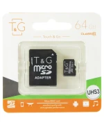 Карта пам`яті microSDXC T&G 64Gb (UHS-1)(Class 10) + Adapter SD