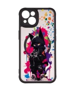 Чохол накладка Gelius Print Case UV (Magsafe) для iPhone 14, Gateway cat Pink