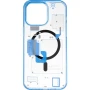 Чехол накадка Spigen MagSafe Diagram Case для iPhone 15 Pro фиолетовый