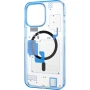 Чехол накадка Spigen MagSafe Diagram Case для iPhone 15 Pro фиолетовый