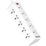 Удлинитель сетевой LDNIO SC10610 5 USB, 1 Type-C 10 розеток 2 м, White