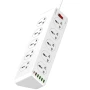 Удлинитель сетевой LDNIO SC10610 5 USB, 1 Type-C 10 розеток 2 м, White