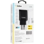  Мережевий зарядний пристрій Gelius X-Duo GP-HC014 USB+Type-C QC3.0 / PD20W Cable Type-C / Type-C Gelius Full Silicon, Black