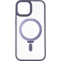 Чехол накладка Bumper Case (MagSafe Stand) для Apple iPhone 15 фиолетовый