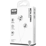 Провідні вакуумні навушники XO EP53 (Mini Jack 3.5mm), White
