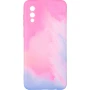 Чехол-накладка Watercolor Case для Samsung Galaxy A02 розовый