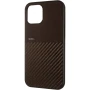 Чохол-накладка Kajsa Carbon для Apple iPhone 12 Pro Max, Braun