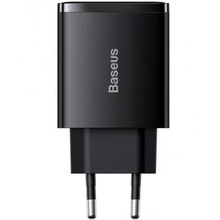 Сетевое зарядное устройство Baseus Compact CCXJ-E01 2USB QC 3.0 Type-C 30W, Black