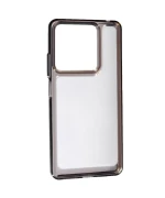 Чехол-накладка Silicon Space Case для Xiaomi Redmi Note 13 4G, Transparent-Black