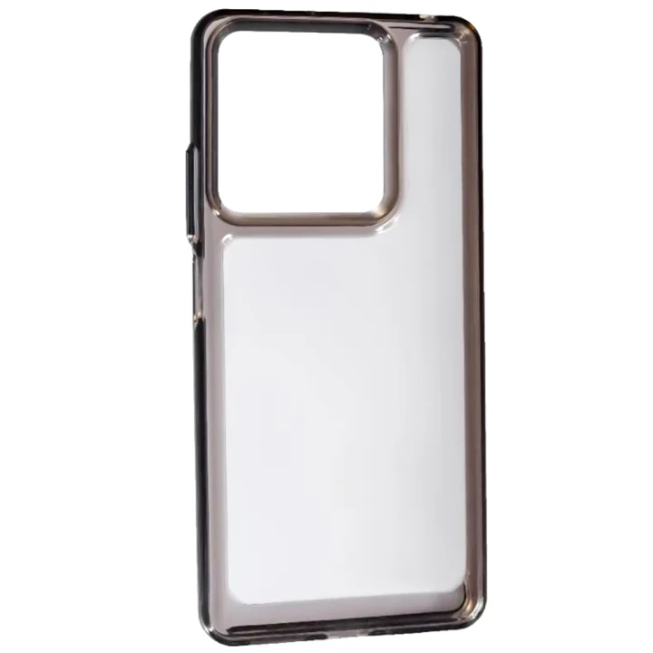 Чехол-накладка Silicon Space Case для Xiaomi Redmi Note 13 4G, Transparent-Black