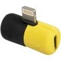 Переходник разветвитель Audio Shot Double 2 in 1 Lightning Jack Lightning- Lightning, Black-Yellow