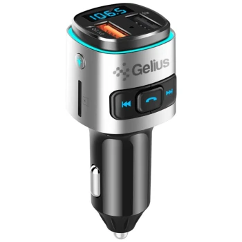 Автомобильный FM-модулятор Gelius Pro RGB-QC GP-FMT040 Black/Silver