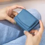 Маленький жіночий гаманець із високоякісної PU шкіри синій