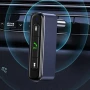 Bluetooth аудио ресивер Usams US-SJ519 AUX для авто 145mAh, Grey