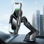 Автомобильный держатель Baseus Light Electric Car Mount WXHW03-01 с функцией беспроводной зарядки, Black