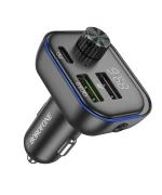 FM - Модулятор Borofone BC54 QC3.0 PD30W car wireless FM transmitter, Black