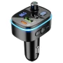 FM-модулятор (трансмиттер) – автомобильное зарядное устройство Hoco E62 QC3.0 18W PD20W Led, Black