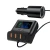 Автомобільний зарядний пристрій ACEFAST B8 4in1 HUB+PD + QC 3.0 (1 Type-C / 3 USB / 2,4A / 90W), Black