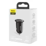 Автомобільний зарядний пристрій Baseus CCALLP-01 4.8A 24W 2USB, Black