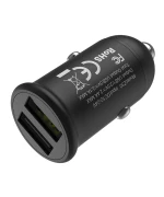 Aвтомобільний зарядний пристрій Hoco Z30 3,1A, 2 USB Black