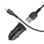 Aвтомобильний зарядное устройство Hoco Z39 2 USB 3А QC3.0 Micro 1м, Black