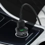 Aвтомобильний зарядное устройство Hoco Z39 2 USB 3А QC3.0 Micro 1м, Black