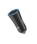 Автомобильное зарядное устройство для Hoco Z30A Easy route 2USB 3.1A без кабеля, Black