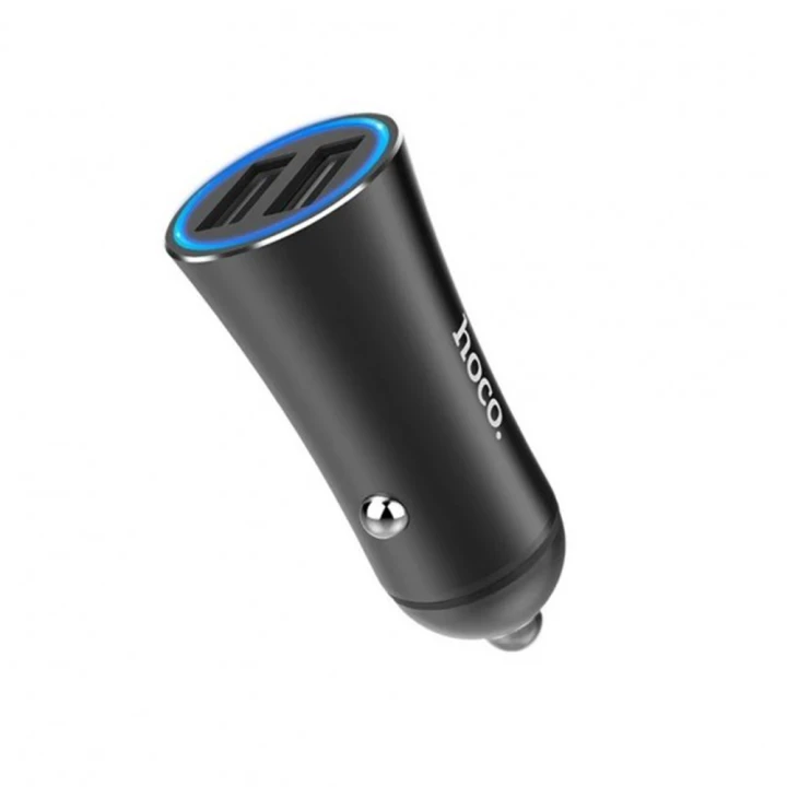 Автомобильное зарядное устройство для Hoco Z30A Easy route 2USB 3.1A без кабеля, Black