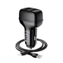 Aвтомобильное зарядное устройство Hoco Z36 2 USB 2,4А Lightning 1м белый