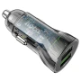 Автомобільний зарядний пристрій HOCO Z47 QC3.0 (2USB/20W) + USB - Type - C, Black