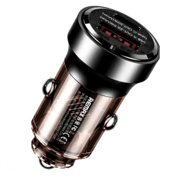 Автомобільний зарядний пристрій Remax RCC338 Type-C PD 30W USB QC 3.0 3A, Black
