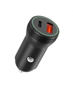 Автомобильное зарядное устройство XO CC33 QC 3.0 18W 1USB/1Type-C, Black